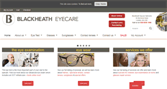 Desktop Screenshot of blackheatheyecare.co.uk